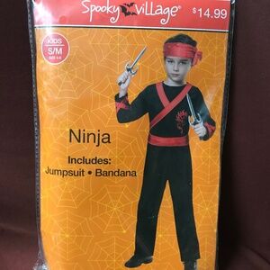 Spooky Village Halloween Ninja Child Costume Size S/M 4-6 New with tag